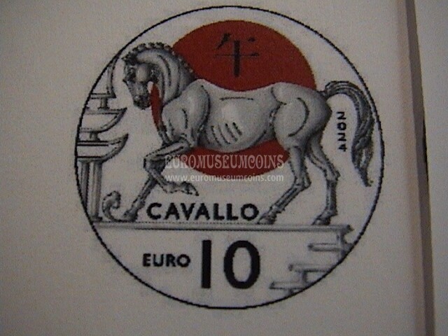 2024 San Marino 10 Euro FDC calendario lunare cinese anno del Cavallo