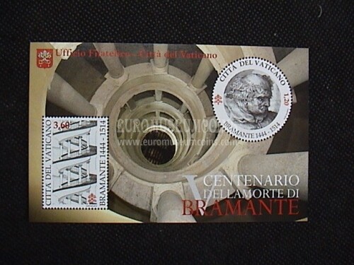 2014 Vaticano Cinquecentenario della morte di Donato Bramante BF