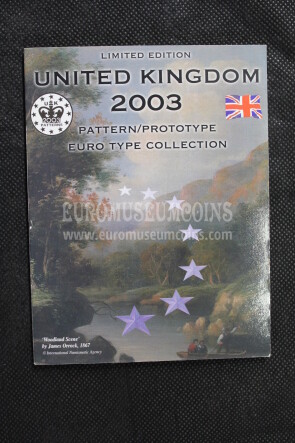 2003 United Kingdom serie prova euro coins