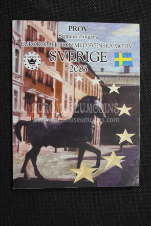 2003 Svezia serie prova euro coins
