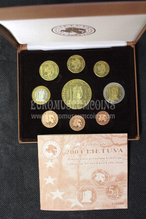 2004 Lituania serie prova euro coins  
