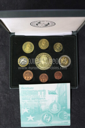2004 Estonia serie prova euro coins  