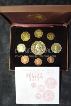 2004 Polonia serie prova euro coins  