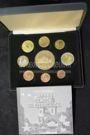 2004 Repubblica Ceca serie prova euro coins  