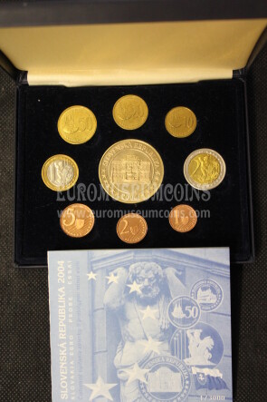 2004 Slovacchia serie prova euro coins  