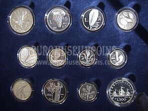 1945 - 2001 Italia Storia della Lira Repubblica medaglie in argento proof