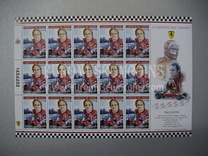 2005 OMAGGIO alla FERRARI minifoglio San Marino : Niki Lauda