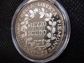 1799 Mezzo Scudo da Lire 2,5 Repubblica Piemontese medaglia