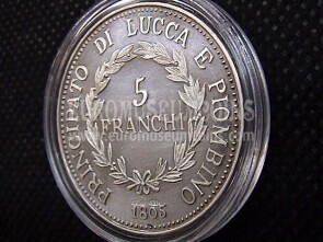 1805 Scudo da 5 Franchi Principato di Lucca e Piombino medaglia