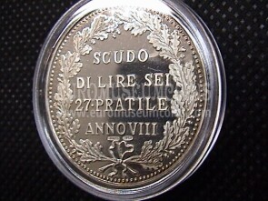 1800 Scudo da Lire 6 Repubblica Cisalpina medaglia