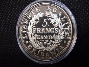 1801 Scudo da 5 Franchi Repubblica Subalpina medaglia