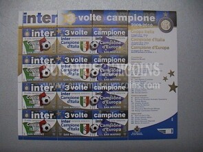 2010 minifoglio San Marino : Inter 3 volte campione