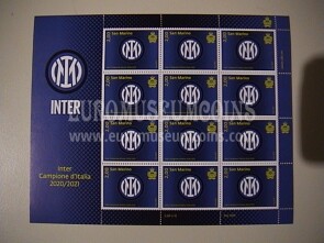 2021 minifoglio San Marino Inter campione d'Italia 2020 - 2021