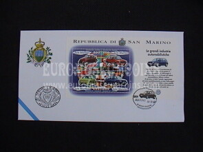 1997 San Marino Volkswagen BF Busta primo giorno di emissione FDC