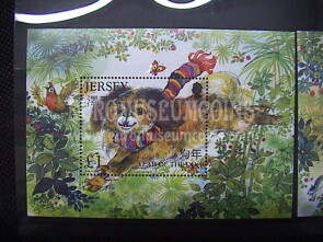 2006 Jersey foglietto francobolli ZODIACO CINESE : Anno del Cane