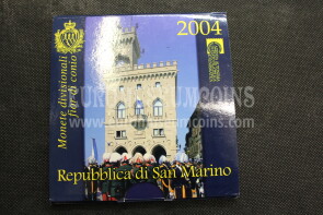 2004 San Marino divisionale FDC con il 5 Euro in argento in confezione ufficiale